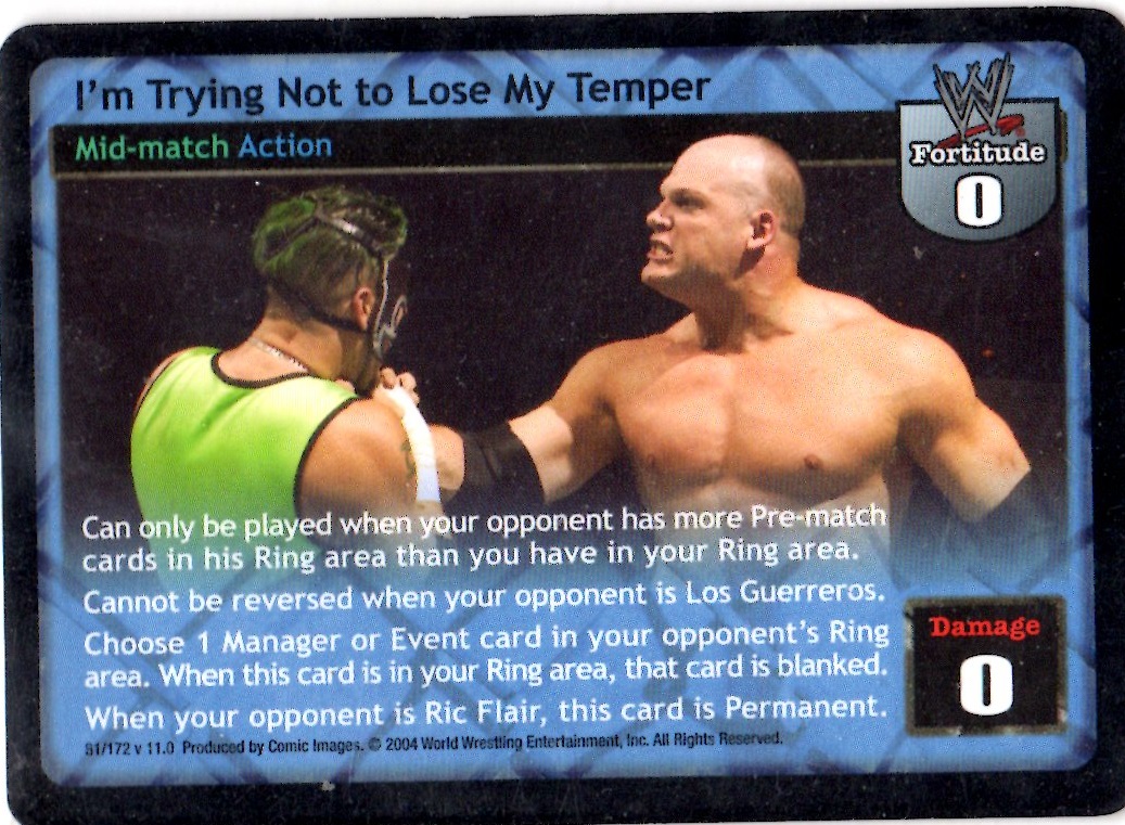 Im Trying Not to Lose My Temper
